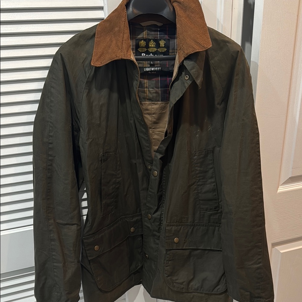 Barbour Green and Brown Military Field Jacket